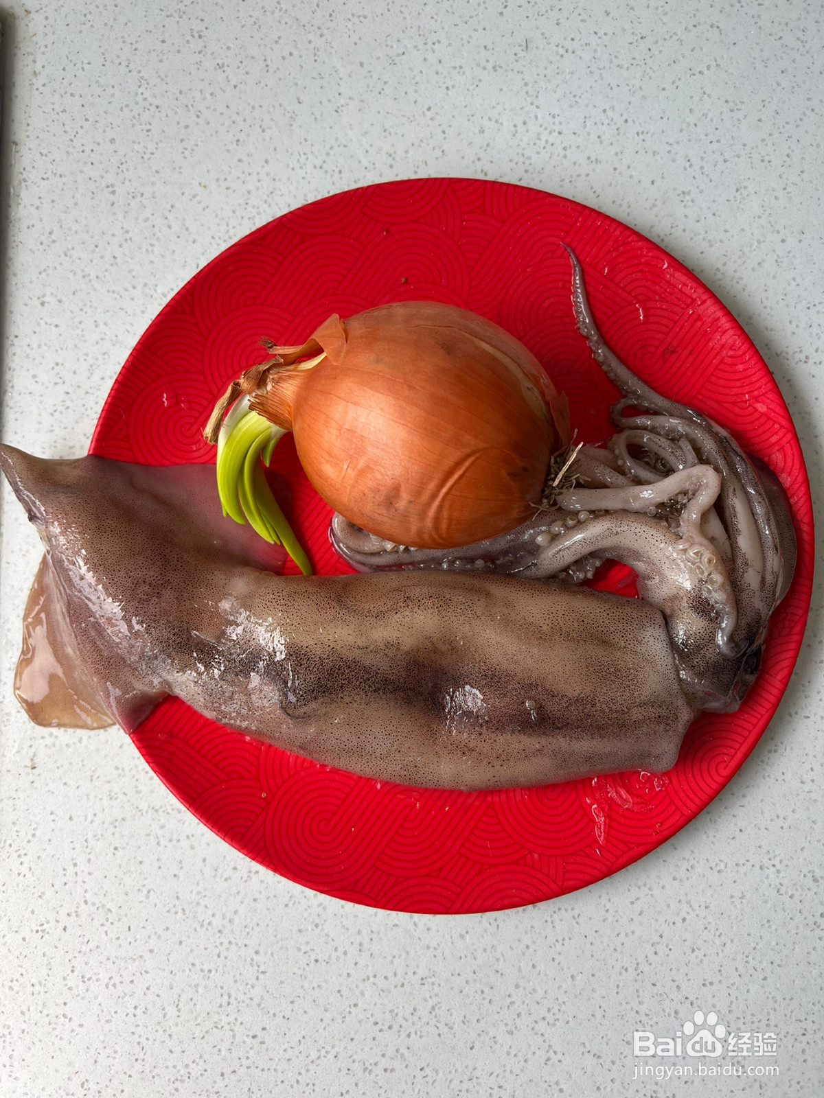 葱爆大鱿鱼美味又低卡的做法