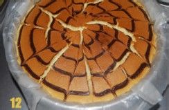 有花纹的日式轻乳酪蛋糕