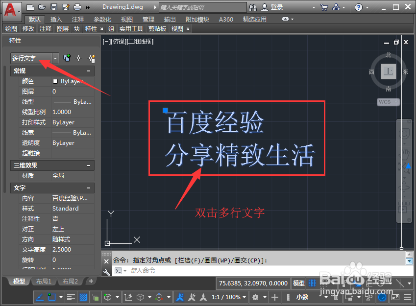 cad 如何复制多行文字到word