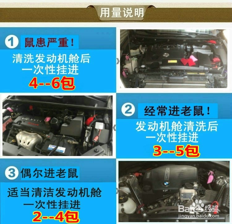 发动机舱防鼠包,防鼠器,小汽车进老鼠解决办法