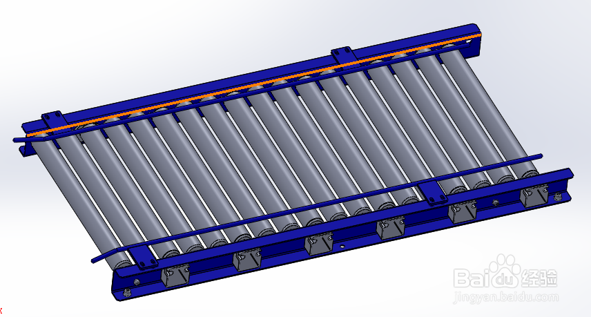 SolidWorks如何画出滚轮传送带
