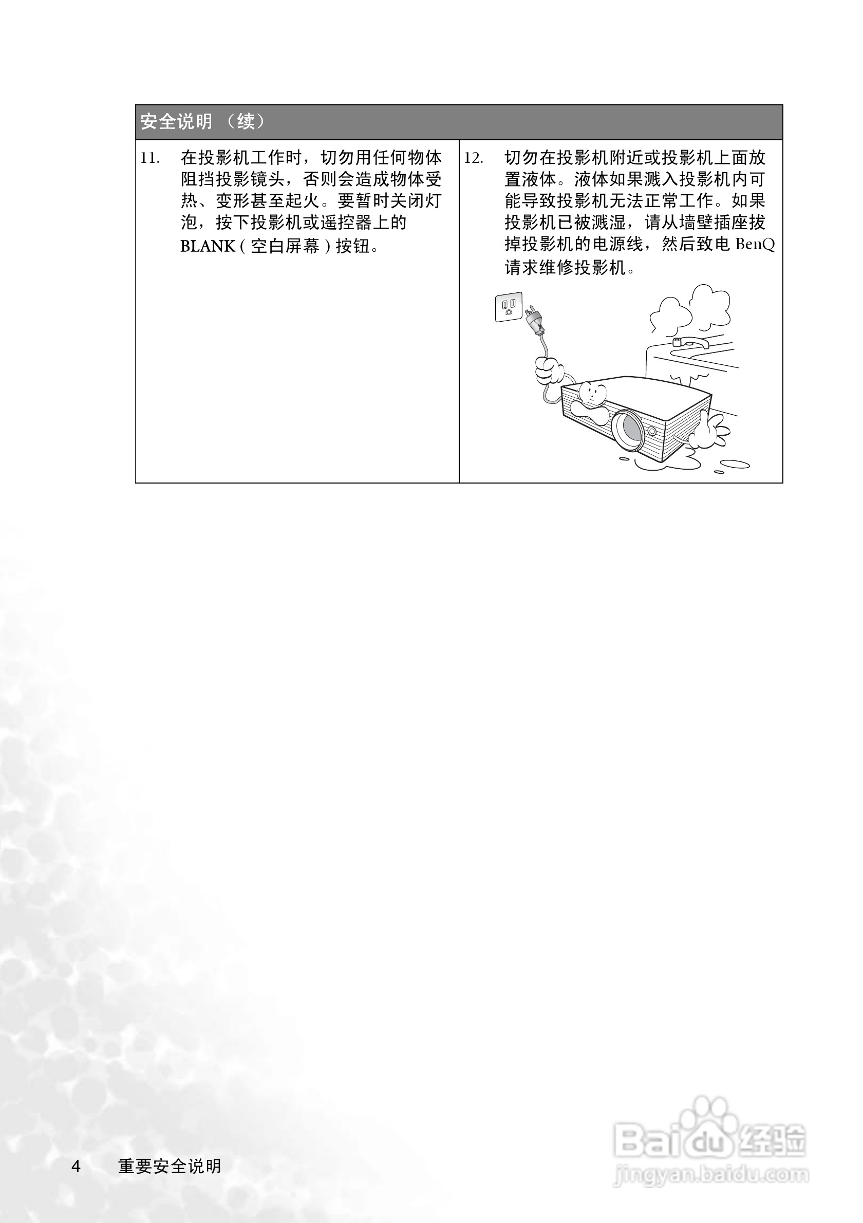 明基CP125投影仪使用说明书:[2]