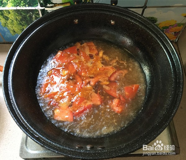 西红柿金针菇肉丸汤的做法