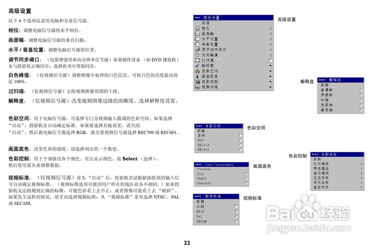 富可视 M6投影机说明书:[3]
