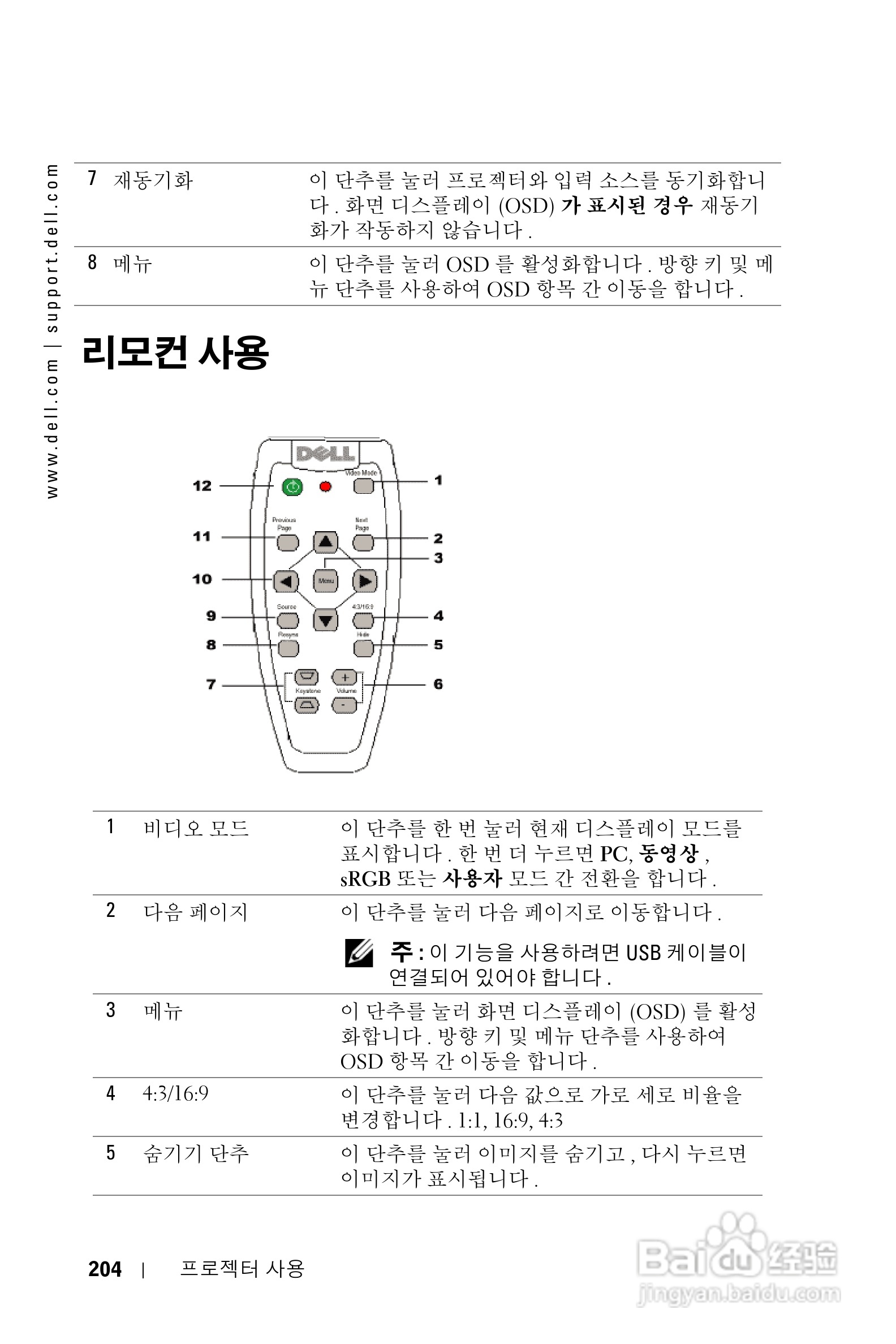 DELL Dell 1100MP Projector投影机说明书:[21]