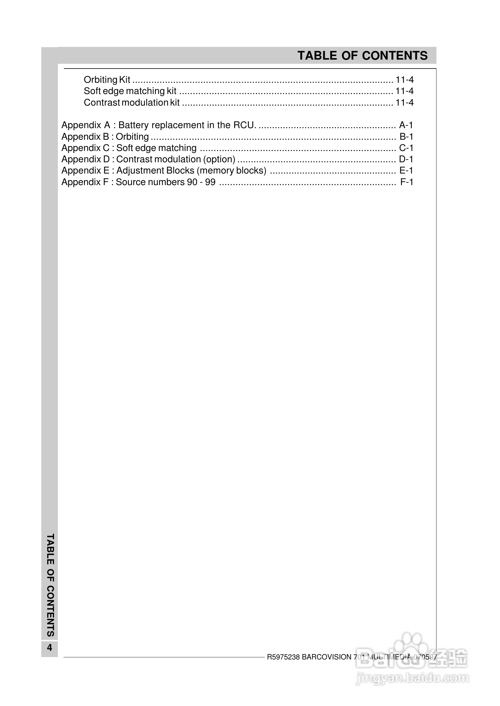 Barco巴可 VISION 701投影机说明书:[1]