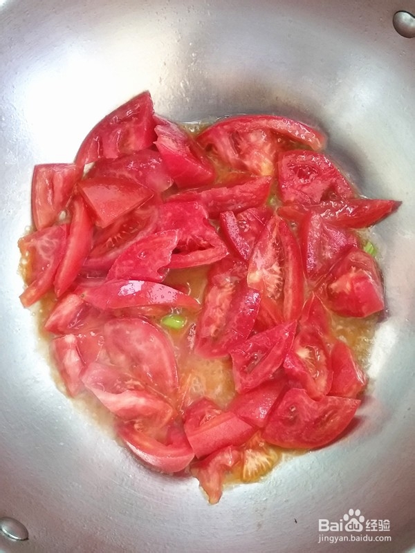 特色新法西红柿炒小白菜