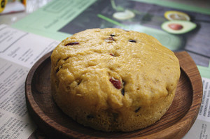 红糖莜面双莓发糕的做法