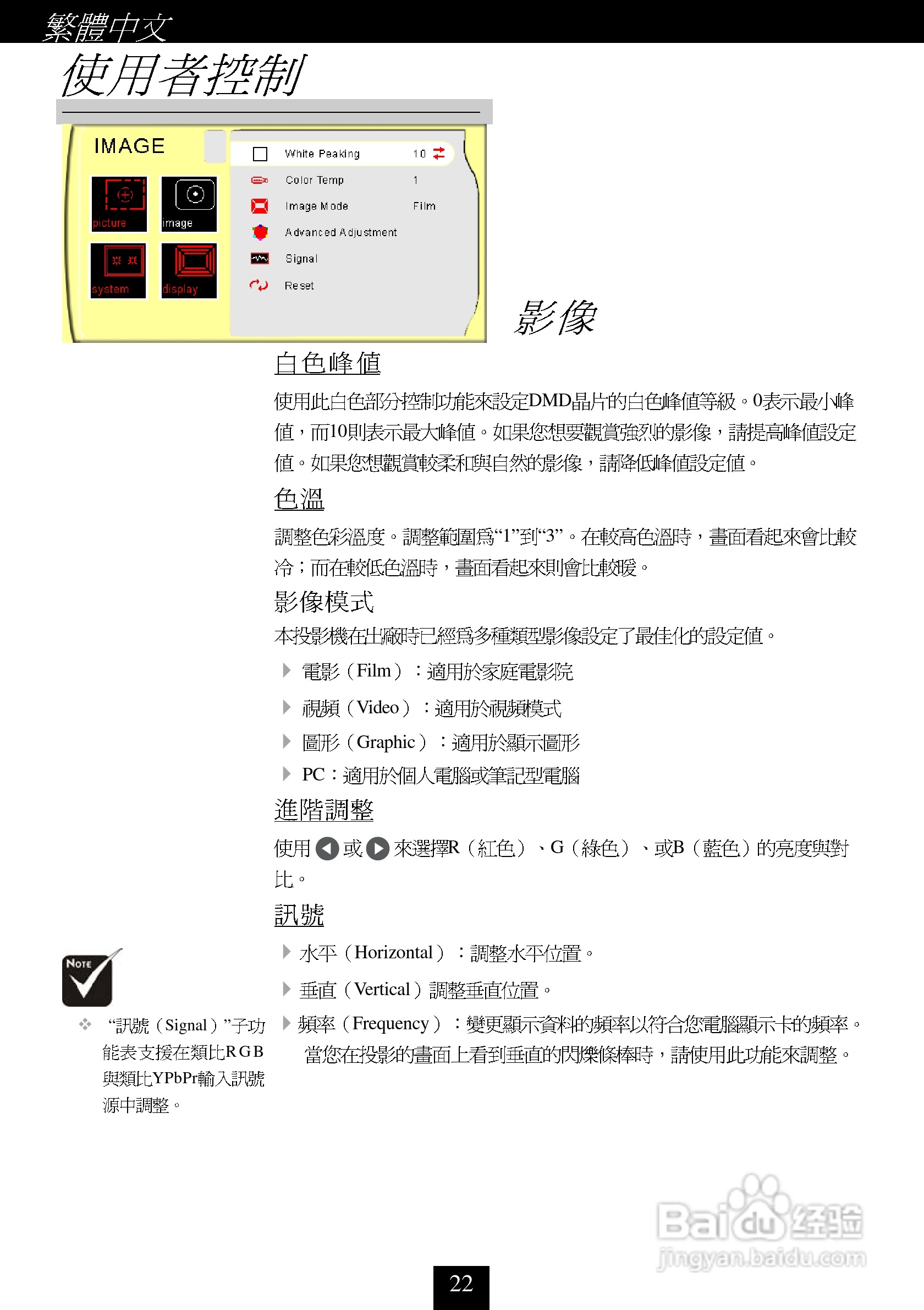 奥图码 H30投影机说明书:[3]