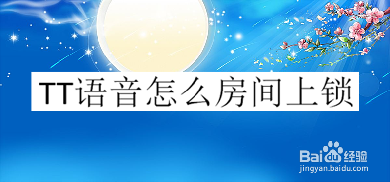 TT语音怎么房间上锁