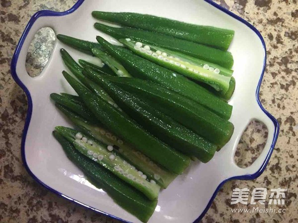 凉拌秋葵的做法