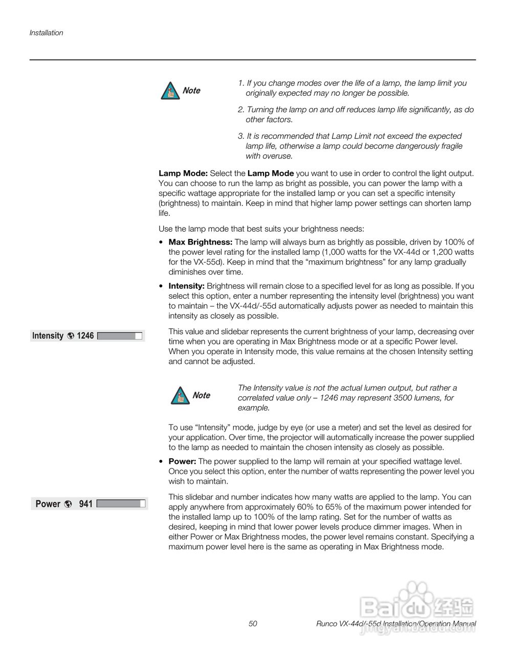 Runco VX-55d投影机使用说明书:[7]