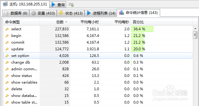 如何使用HeidiSQL查看数据库服务器信息
