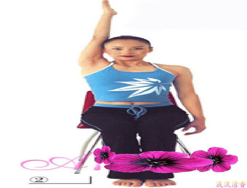 椅上坐式瘦手臂瑜伽之椅上细臂变化式