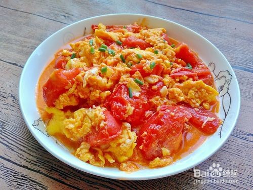 西红柿炒鸡蛋（咸甜口）