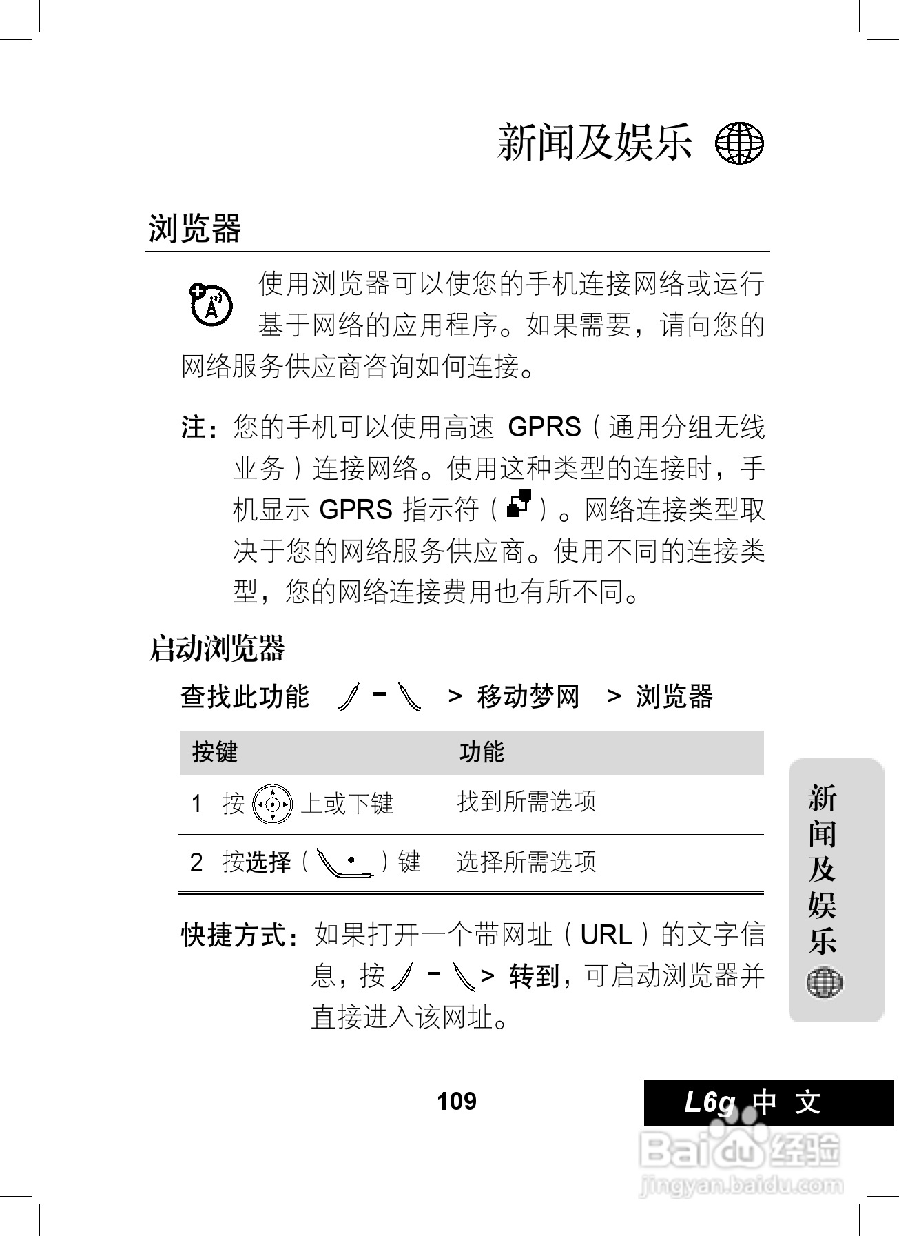 摩托罗拉L6G手机使用说明书:[11]