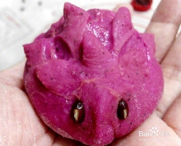 火龙果刺猬小面包的做法