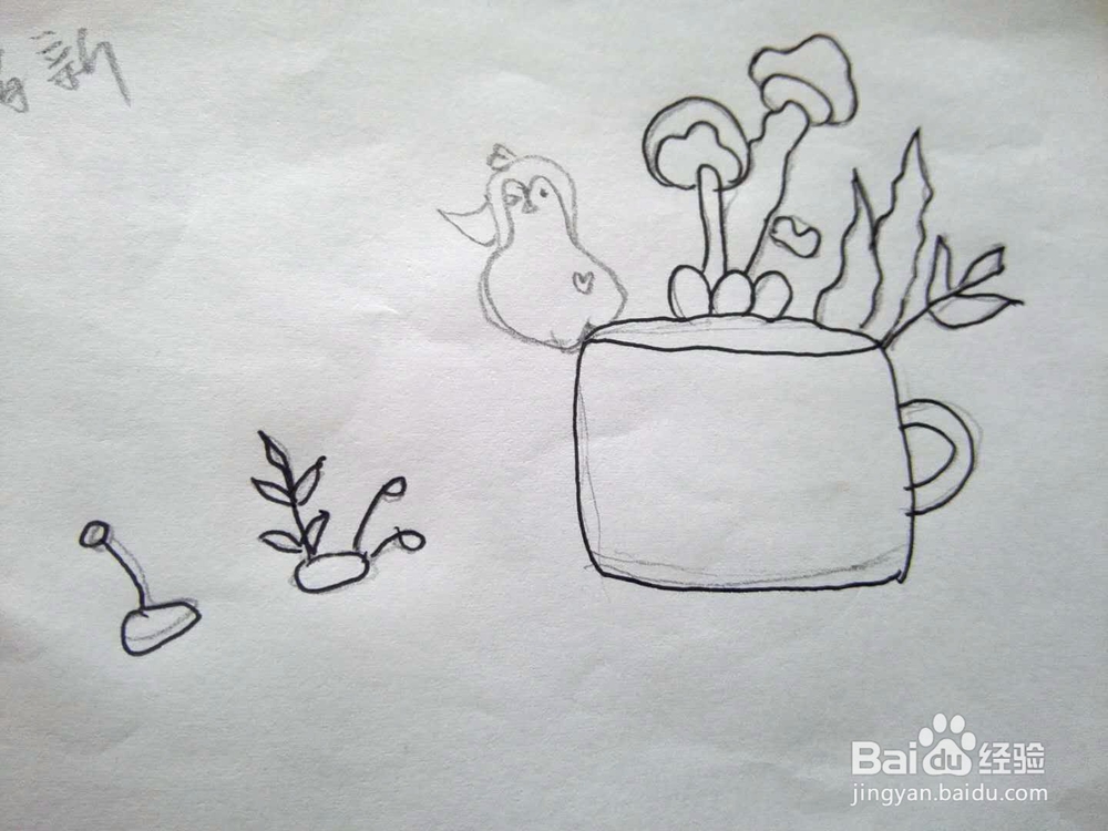 简笔画绿植的经验分享