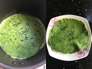 健康养生佳品高颜值菠菜鸡蛋卷饼的做法