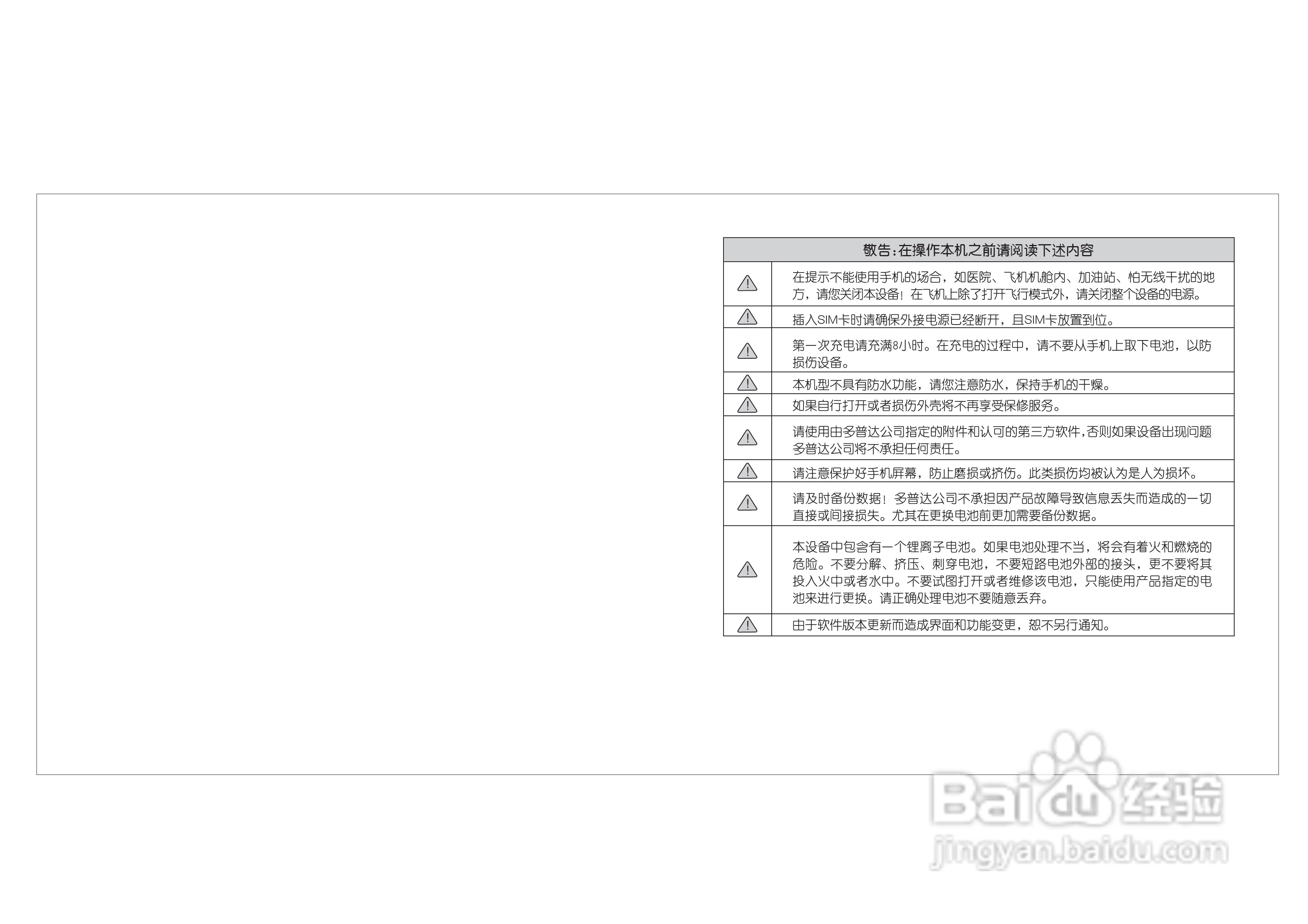 多普达Dopod D802手机使用说明书:[1]