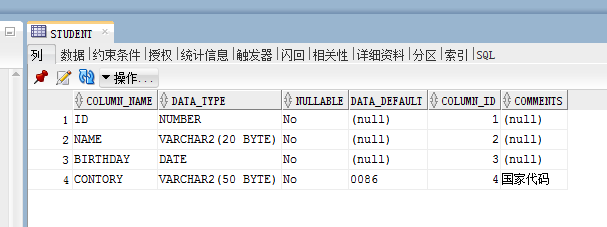 如何使用SQL Developer生成表API