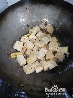 养生食补白菜炖冻豆腐
