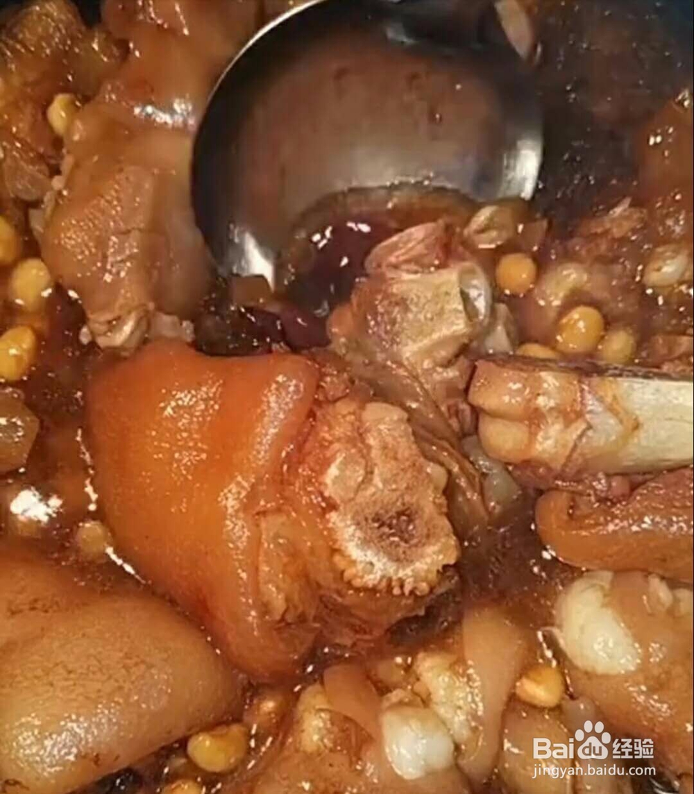 黄豆 顿猪脚做法