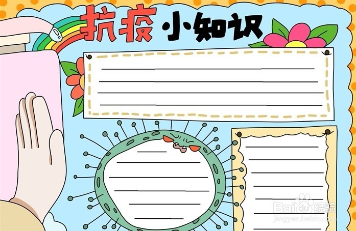 肺炎手抄报系列-抗疫情手抄报