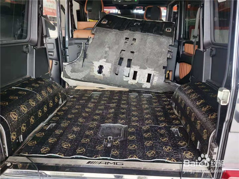 武汉奔驰G63改装全车俄罗斯STP隔音案例