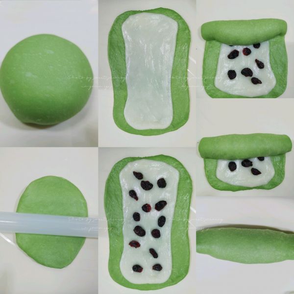 蔓越莓麻薯抹茶面包