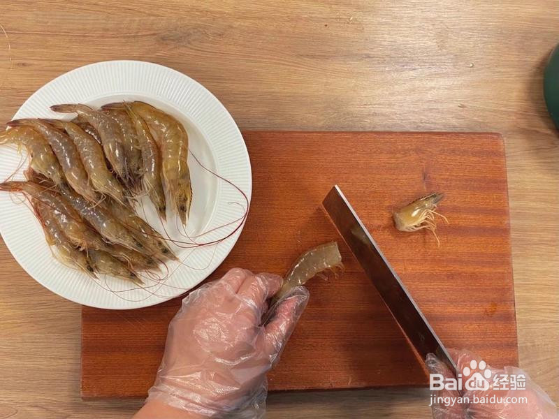 飞饼卷虾的做法