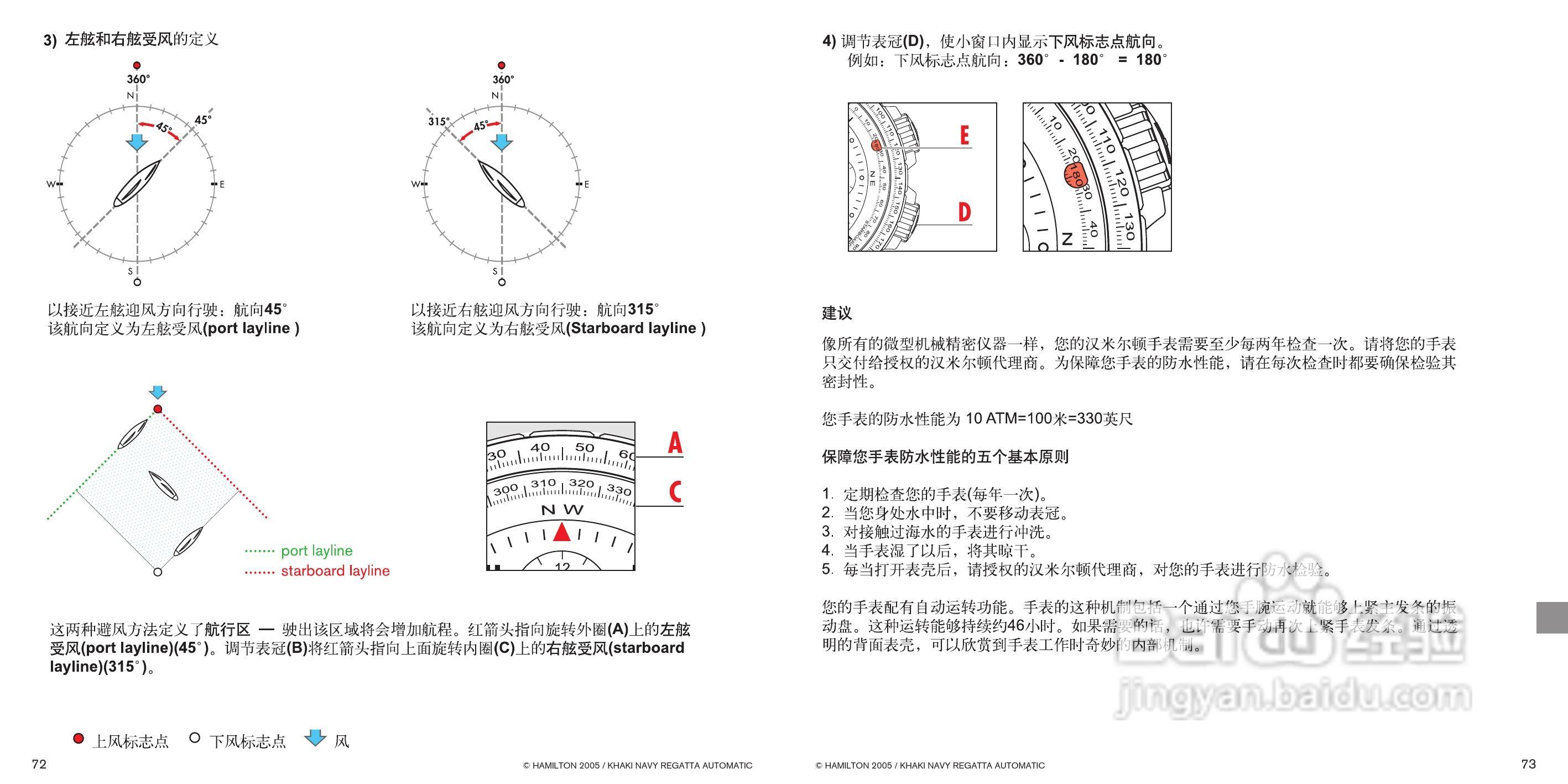Hamilton汉密尔顿扬帆特制手表使用说明书:[4]