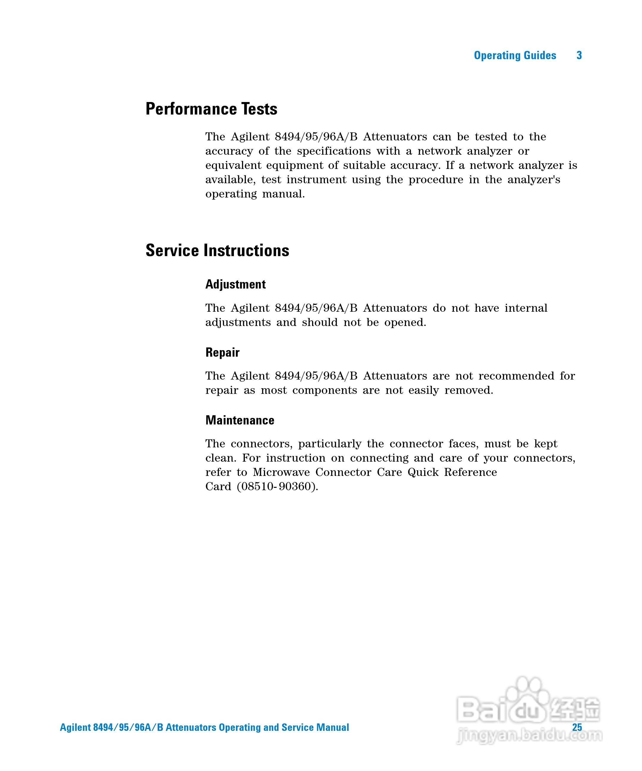 8494B手动步进衰减器使用手册:[3]