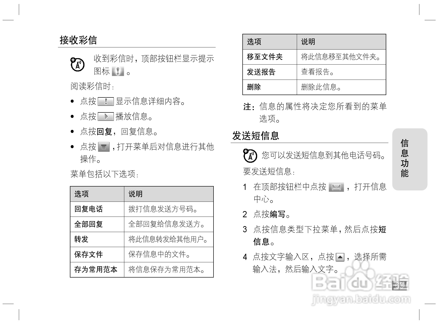 摩托罗拉E6S手机说明书:[7]