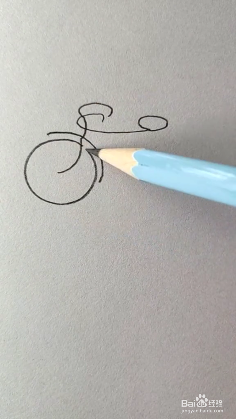 山地自行车的简笔画如何画？