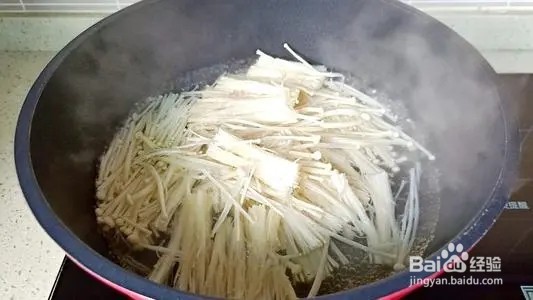 菠菜拌金针菇