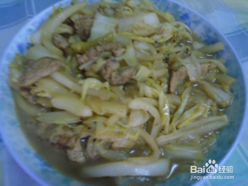 <b>大白菜炒肉丝</b>