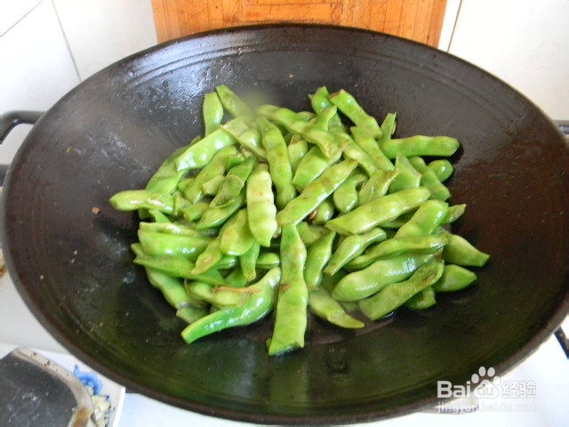 家常小炒——蒜香扁豆