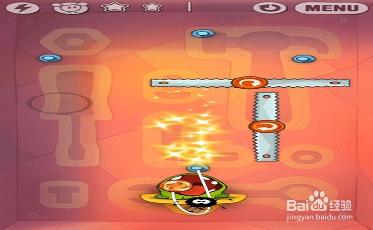 手机游戏割绳子level9-23三星攻略