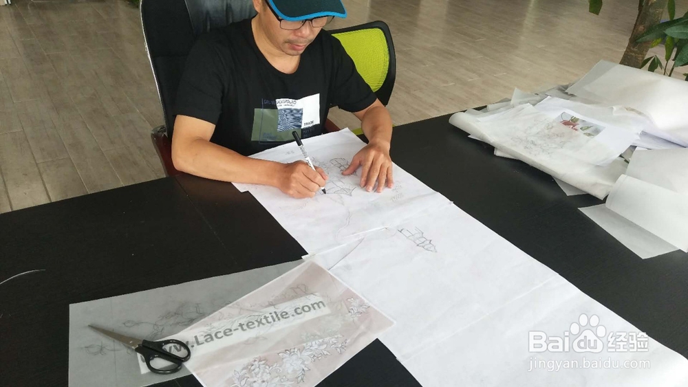 婚纱面料-电脑绣花面料生产流程