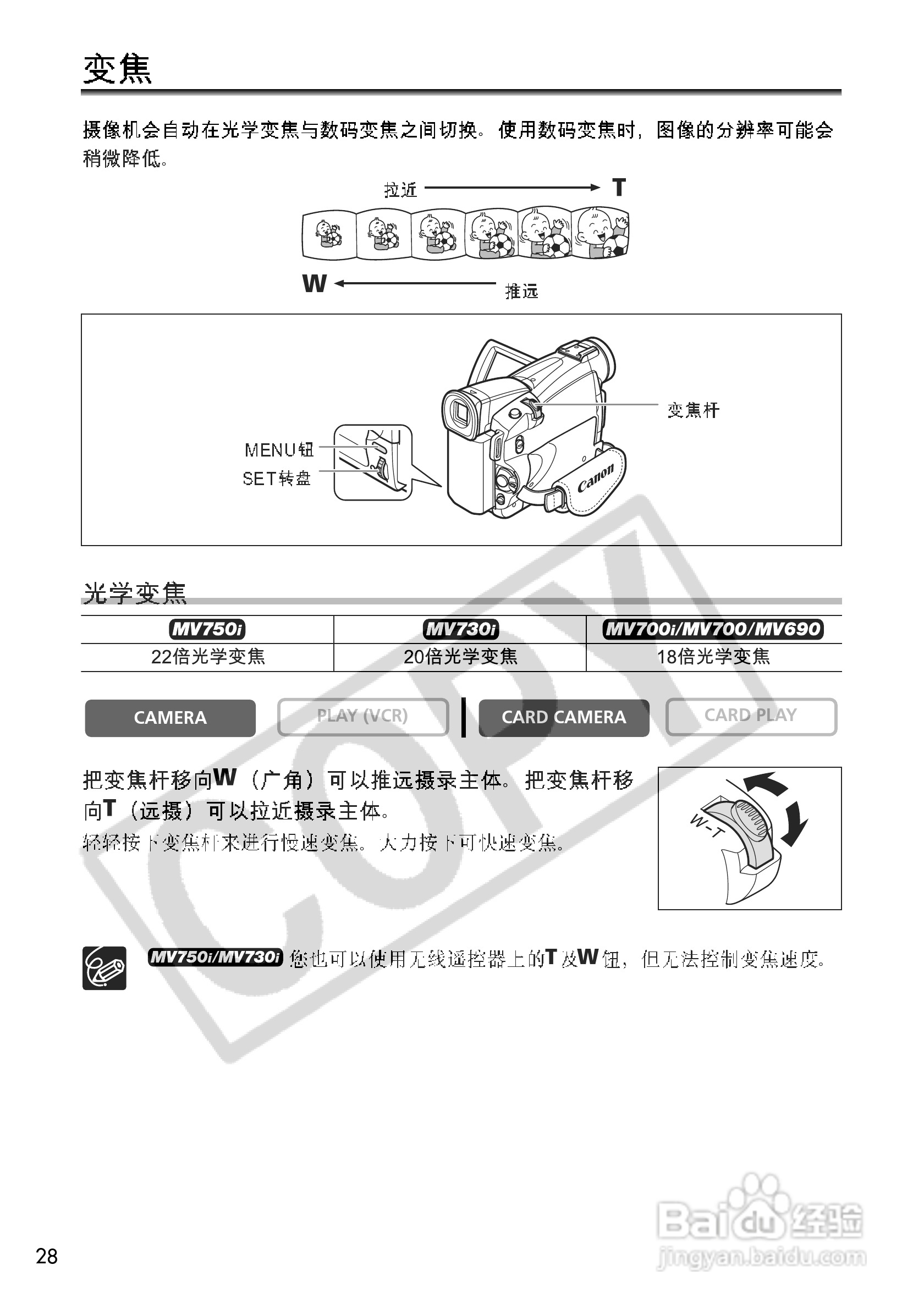 佳能MV700i数码摄像机使用说明书:[3]