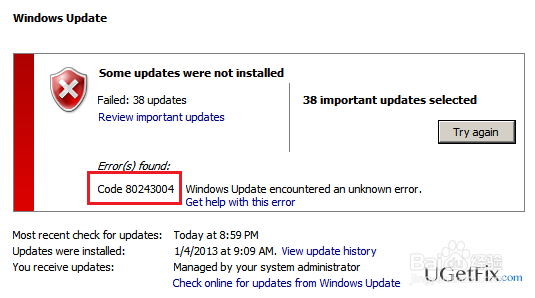 如何解决Windows Update错误代码0x800705b4？
