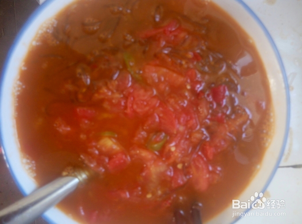 适合懒人做的西红柿粉条汤