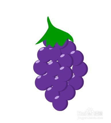 flash如何绘制卡通葡萄