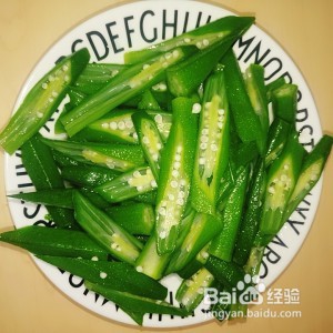 食补佳品快手凉拌秋葵的做法