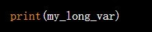 python long变量的使用