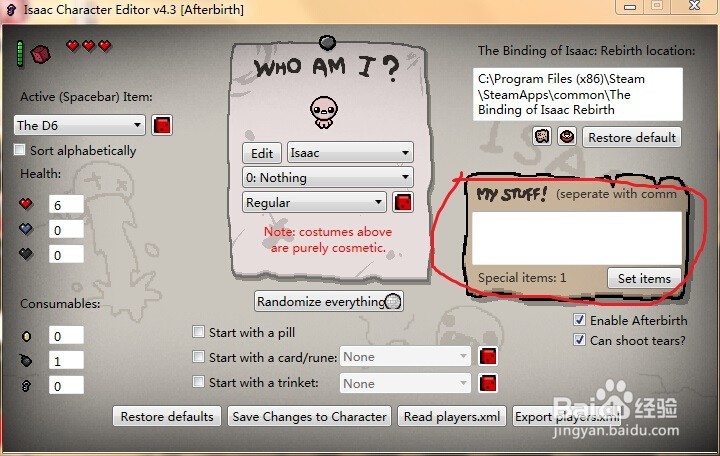 以撒的结合胎衣修改道具