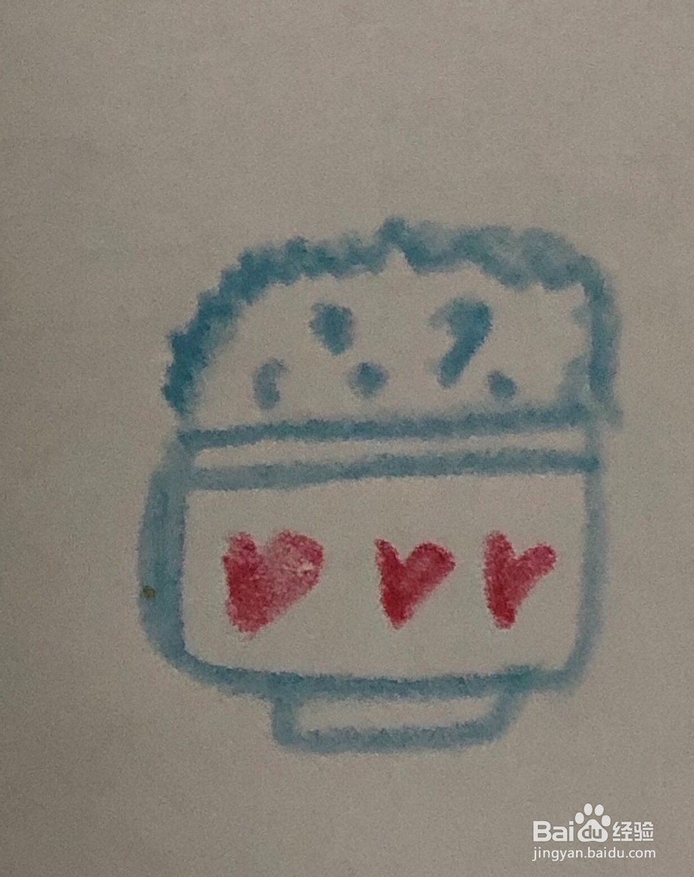 简笔画～米饭的画法