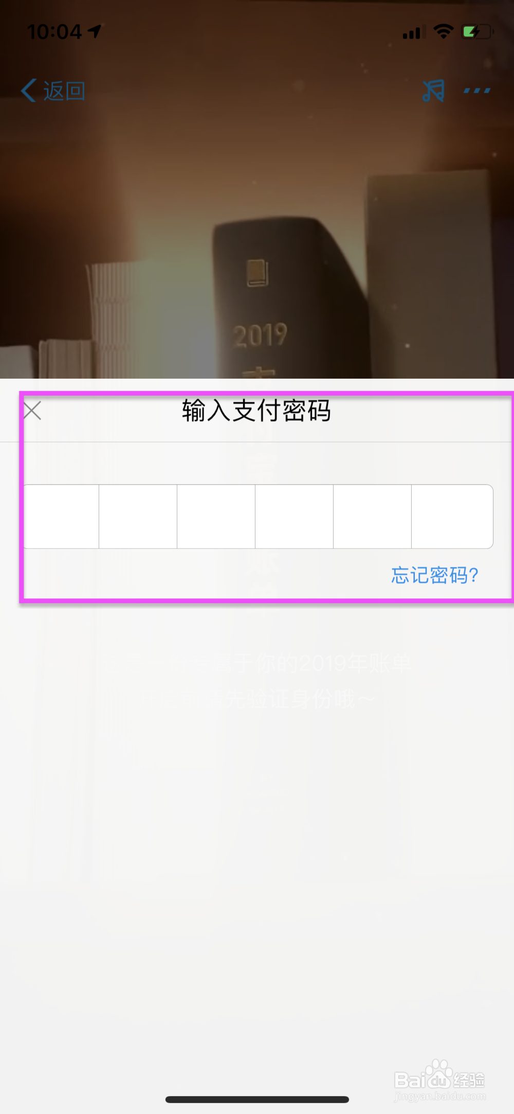 支付宝怎么查看2019年账单