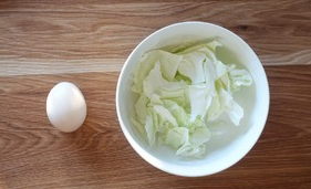 小清新早餐之卷心菜蛋饼